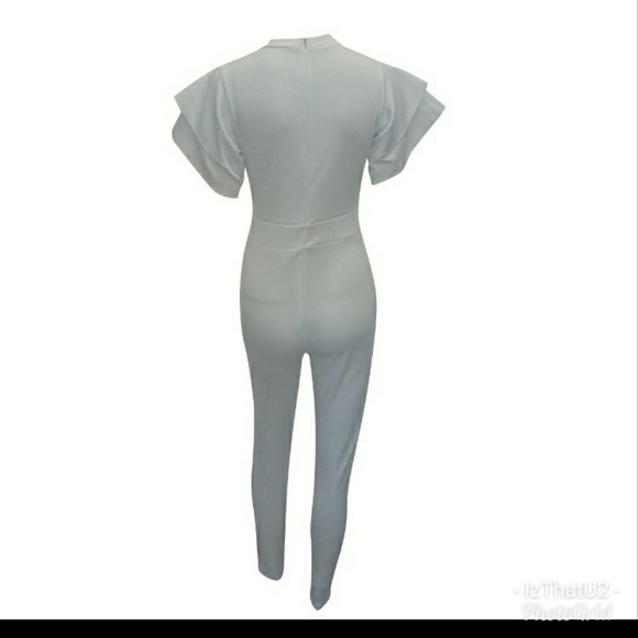 New Stylish Round Neck Short Sleeves white polyest - Picture 6 of 6